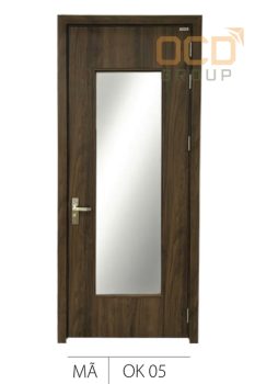 Cửa Gỗ Nhựa Composite Ô Kính OK-05