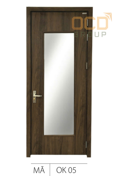 Cửa Gỗ Nhựa Composite Ô Kính OK-05