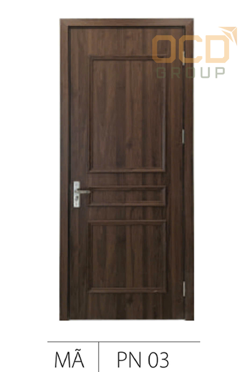 Cửa Gỗ Nhựa Composite Phào Nổi Tân Cổ Điển PN-03