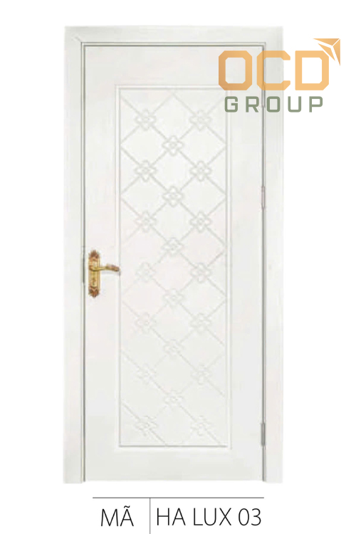 Cửa Gỗ Nhựa Composite Huỳnh Âm CNC HA-LUX-03