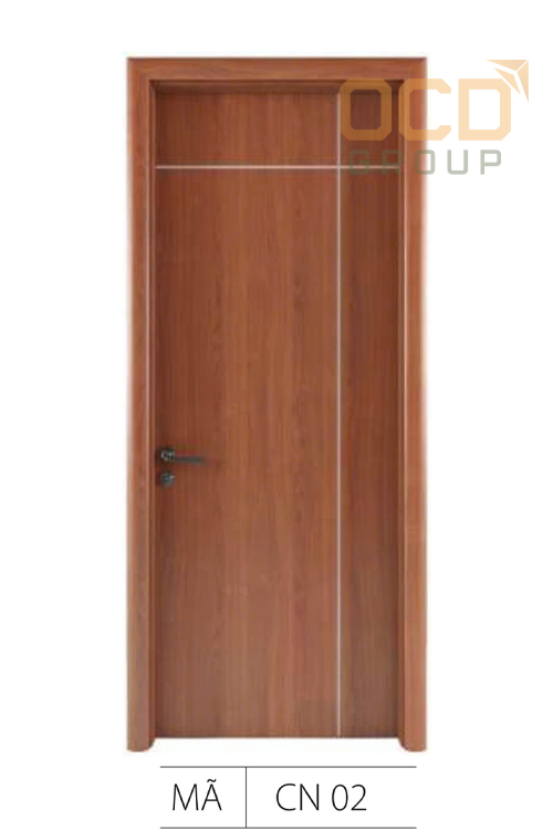 Cửa Gỗ Nhựa Composite Chỉ Nhôm CN-02