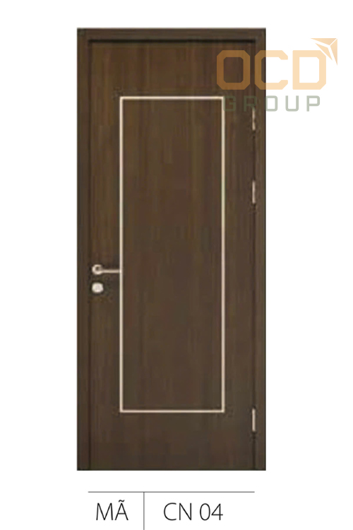 Cửa Gỗ Nhựa Composite Chỉ Nhôm CN-04