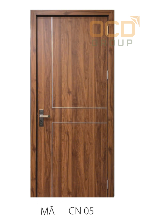 Cửa Gỗ Nhựa Composite Chỉ Nhôm CN-05