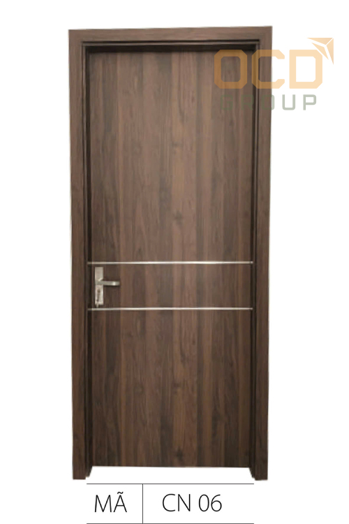 Cửa Gỗ Nhựa Composite Chỉ Nhôm CN-06