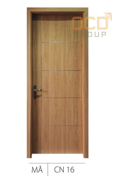 Cửa Gỗ Nhựa Composite Chỉ Nhôm CN-16