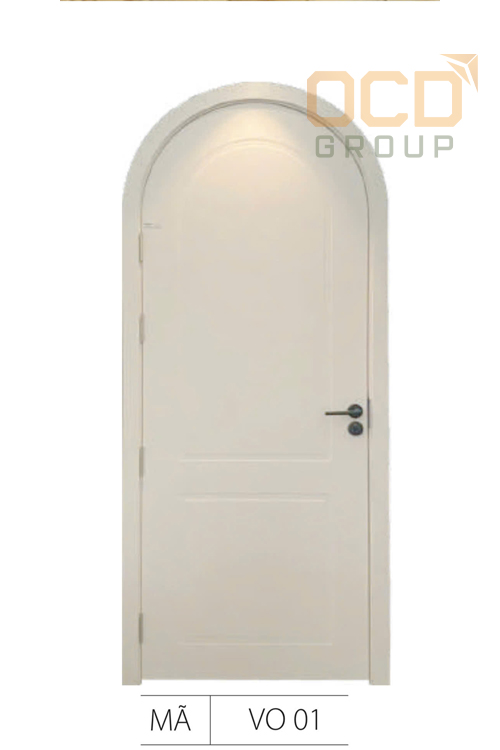 Cửa gỗ nhựa composite vòm VO 01