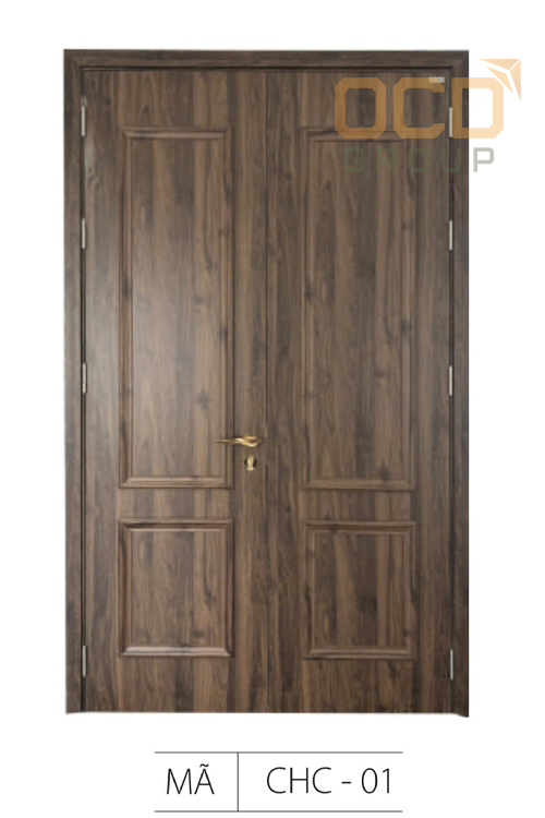 Cửa Gỗ Nhựa Composite Hai Cánh CHC-01