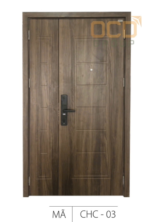 Cửa Gỗ Nhựa Composite Hai Cánh CHC-03