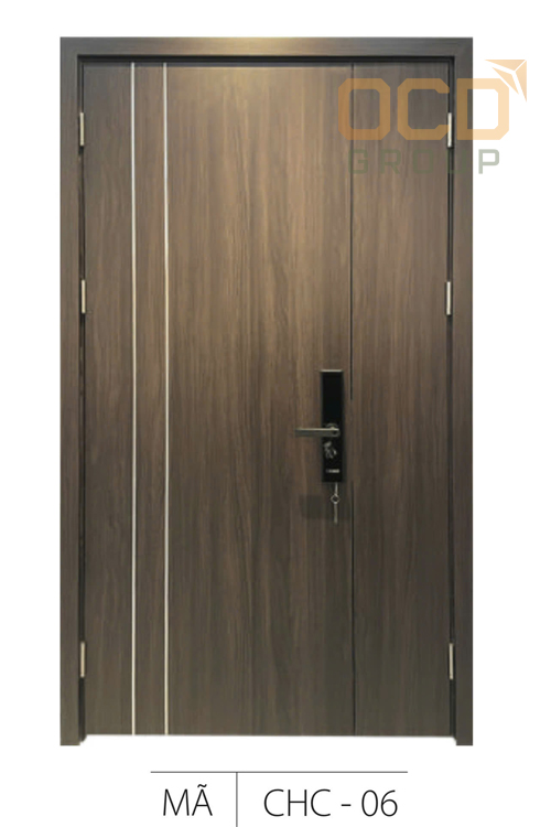 Cửa Gỗ Nhựa Composite Hai Cánh CHC-06