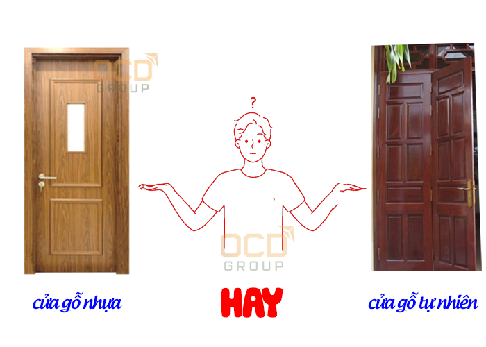 Của gỗ nhựa composite hay cửa gỗ tự nhiên ?